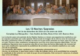 LAS 13 NOCHES SAGRADAS – MARTES 24 DICIEMBRE AL LUNES 6 ENERO –  PRESENCIAL – SAN ANDRÉS DE GILES